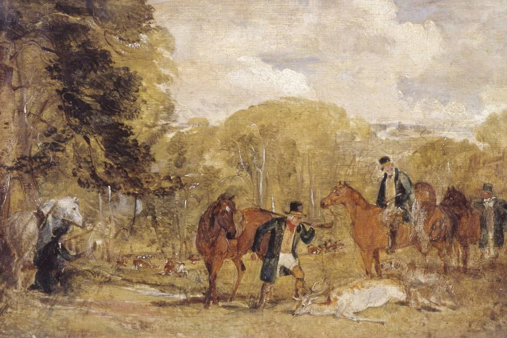Caccia al cervo a Windsor Great Park - bozzetto, Tate Britain, Londra